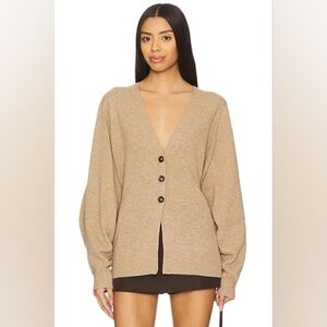 The Garment Como Sleeve Cardigan In Tan Beige Size 10 (M) Wool Cashmere